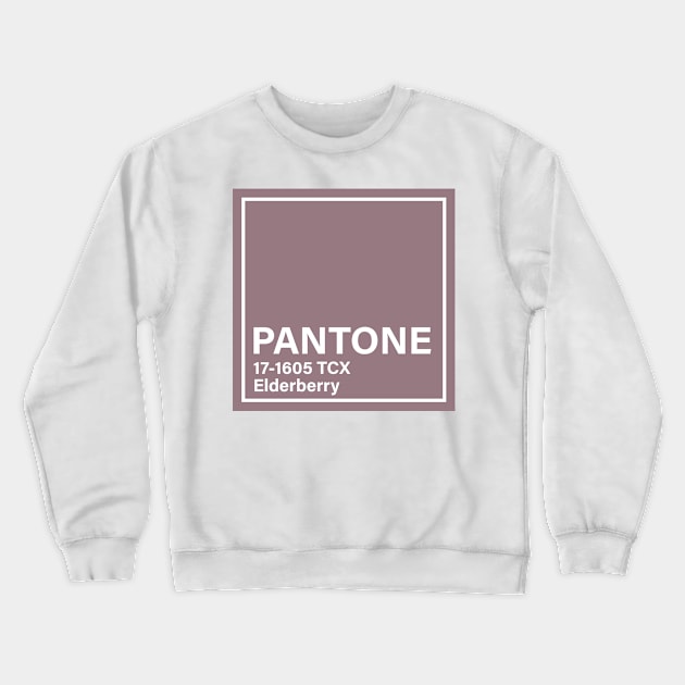 pantone 17-1605 TCX Elderberry Crewneck Sweatshirt by princessmi-com